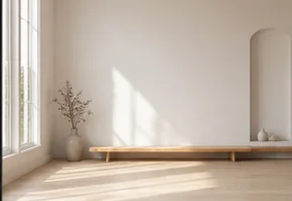 极简室内背景示意图